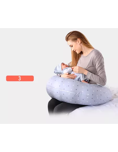 PODUSZKA DLA KOBIET W CIĄŻY CIĄŻOWA 2w1 DO SPANIA TYPU C NICEkids