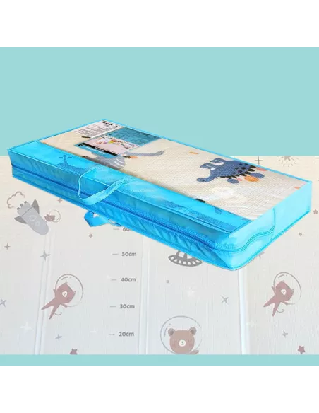 MATA PIANKOWA DWUSTRONNA SKŁADANA DUŻA 150 CM X 200 CM KOSMOS DINOZAURY