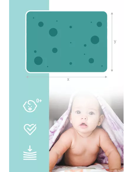 MATA PIANKOWA EDUKACYJNA SKŁADANA LAS 150x200cm ZWIERZĘTA SOWY