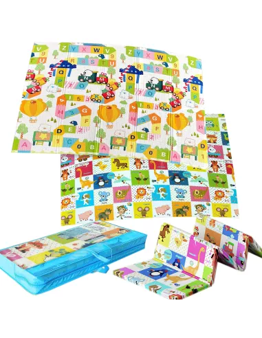 MATA PIANKOWA DWUSTRONNA SKŁADANA ALFABET DUŻA 150x200cm