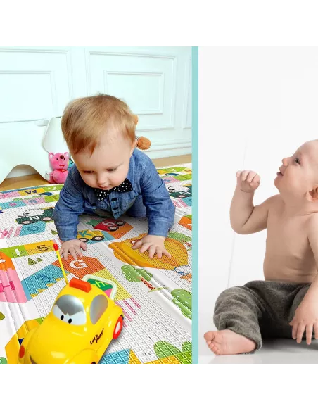 MATA PIANKOWA DWUSTRONNA SKŁADANA ALFABET DUŻA 150x200cm