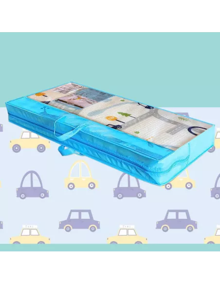 MATA PIANKOWA EDUKACYJNA SKŁADANA DUŻA 150x200cm AUTKA ULICE