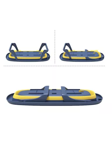 DUŻA WANIENKA WANNA DZIECI SKŁADANA TURYSTYCZNA SILIKON NIEBIESKO-ŻÓŁTA