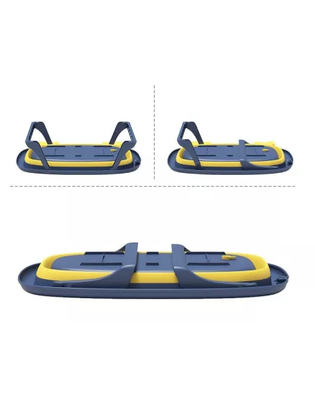 DUŻA WANIENKA WANNA DZIECI SKŁADANA TURYSTYCZNA SILIKON NIEBIESKO-ŻÓŁTA