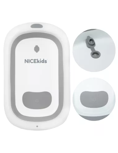 WANIENKA DLA DZIECI SKŁADANA NICEKIDS SILIKONOWA SZARA PODUSZKA