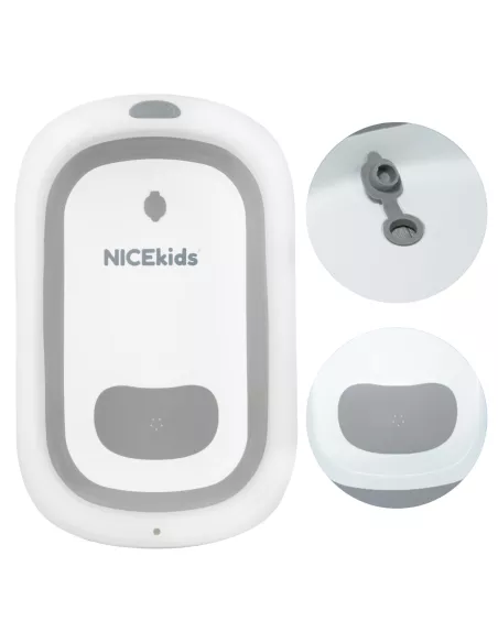 WANIENKA DLA DZIECI SKŁADANA NICEKIDS SILIKONOWA SZARA PODUSZKA