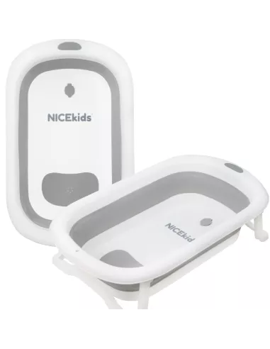 WANIENKA DLA DZIECI SKŁADANA NICEKIDS SILIKONOWA SZARA