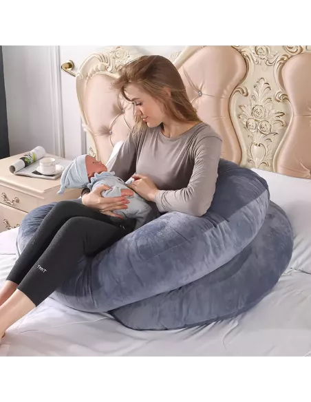 PODUSZKA DLA KOBIET W CIĄŻY CIĄŻOWA DO SPANIA TYPU C NICEKIDS