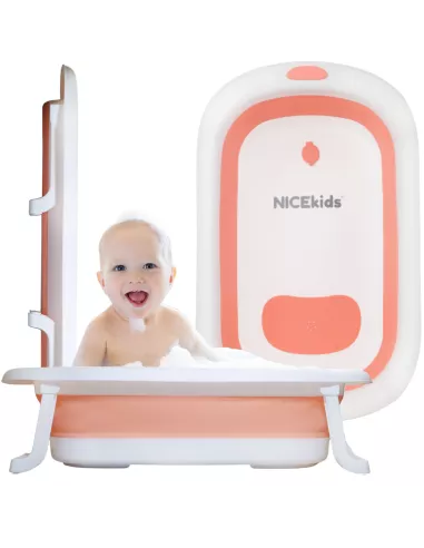 WANIENKA DLA DZIECI SKŁADANA NICEKIDS SILIKONOWA RÓŻOWA