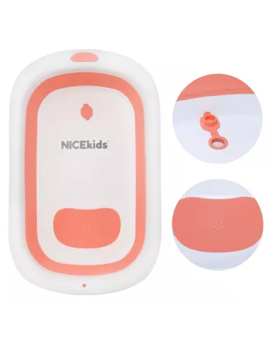 WANIENKA DLA DZIECI SKŁADANA NICEKIDS SILIKONOWA RÓŻOWA