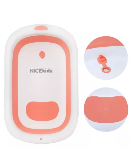 WANIENKA DLA DZIECI SKŁADANA NICEKIDS SILIKONOWA RÓŻOWA