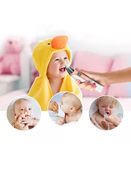 ASPIRATOR ELEKTRYCZNY DO NOSA NA KATAR ODCIĄGACZ RÓŻOWY