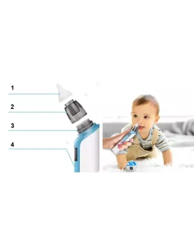 ASPIRATOR ELEKTRYCZNY DO NOSA NA KATAR ODCIĄGACZ NIEBIESKI