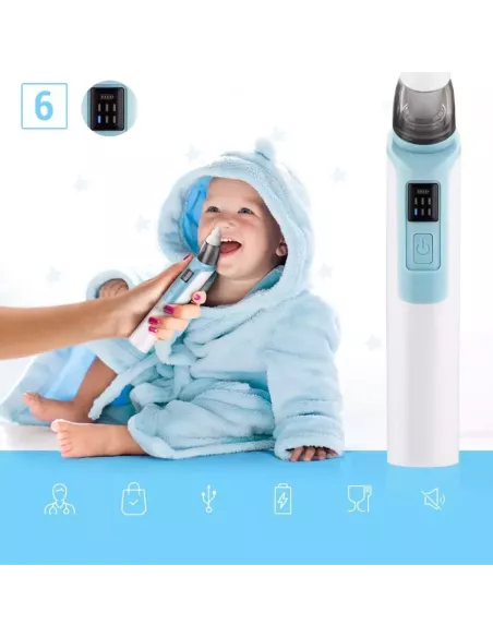 ASPIRATOR ELEKTRYCZNY DO NOSA NA KATAR ODCIĄGACZ NIEBIESKI