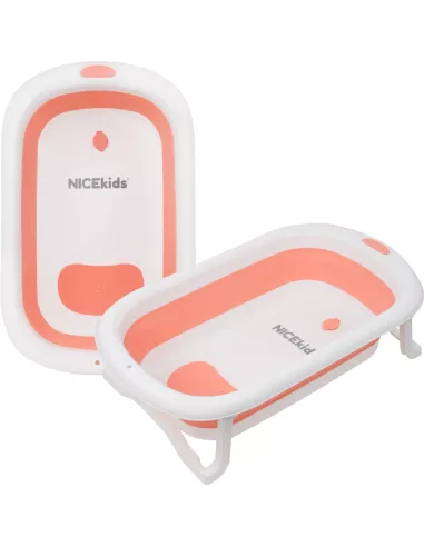 WANIENKA DLA DZIECI SKŁADANA NICEKIDS SILIKONOWA RÓŻOWA