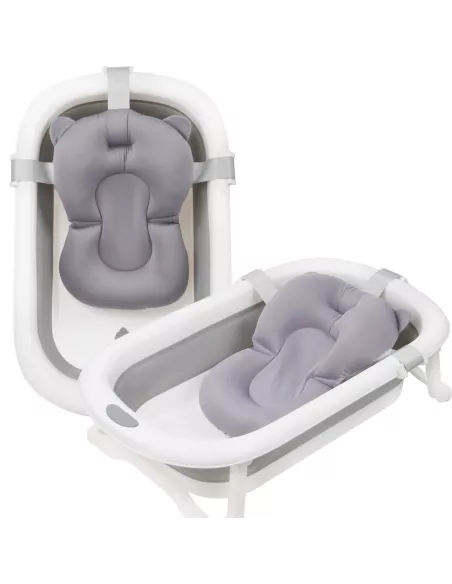 WANIENKA DLA DZIECI SKŁADANA NICEKIDS SILIKONOWA SZARA PODUSZKA