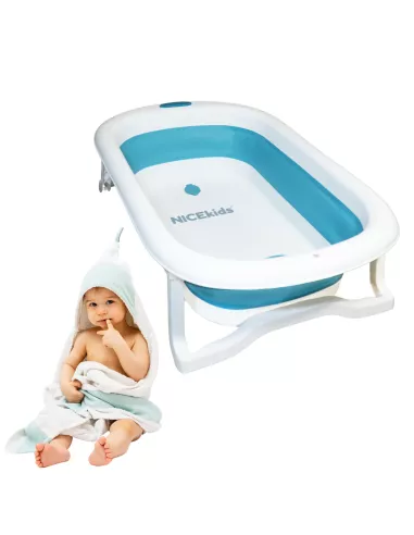WANIENKA DLA DZIECI SKŁADANA NICEKIDS SILIKONOWA NIEBIESKA