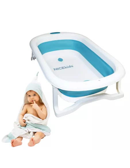 WANIENKA DLA DZIECI SKŁADANA NICEKIDS SILIKONOWA NIEBIESKA