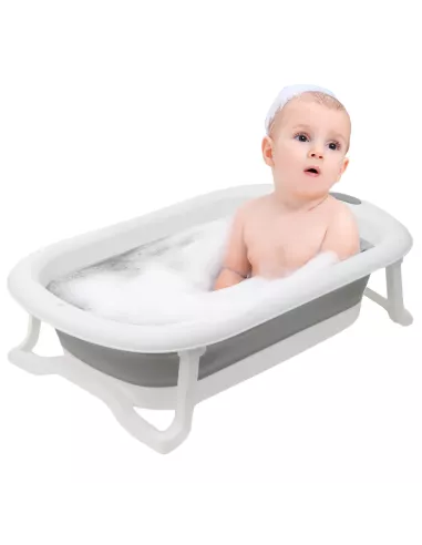 WANIENKA DLA DZIECI SKŁADANA NICEKIDS SILIKONOWA SZARA PODUSZKA