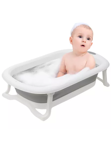 WANIENKA DLA DZIECI SKŁADANA NICEKIDS SILIKONOWA SZARA PODUSZKA