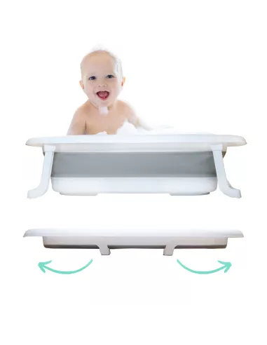 WANIENKA DLA DZIECI SKŁADANA NICEKIDS SILIKONOWA SZARA PODUSZKA