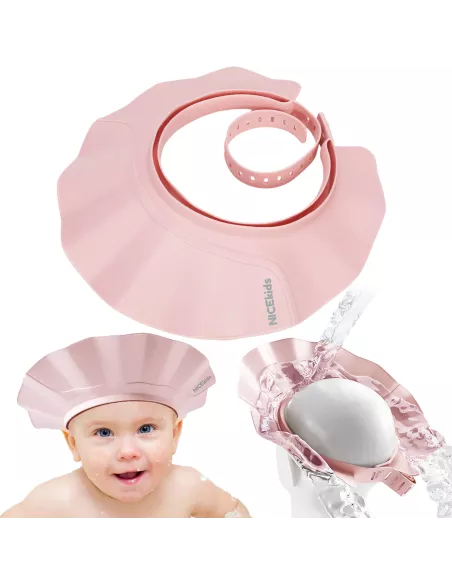 RONDO KĄPIELOWE NICEKIDS PREMIUM DASZEK DO MYCIA GŁOWY KĄPIEL DZIECI RÓŻOWY