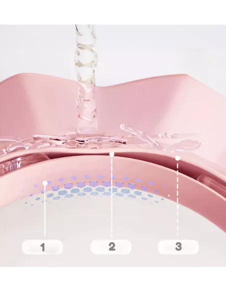 RONDO KĄPIELOWE NICEKIDS PREMIUM DASZEK DO MYCIA GŁOWY KĄPIEL DZIECI RÓŻOWY