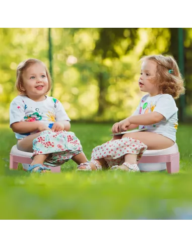 NICEKIDS nocnik antypoślizgowy 3w1 nakładka na wc sedes deskę sedesową różowy
