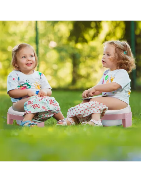 NICEKIDS nocnik antypoślizgowy 3w1 nakładka na wc sedes deskę sedesową różowy