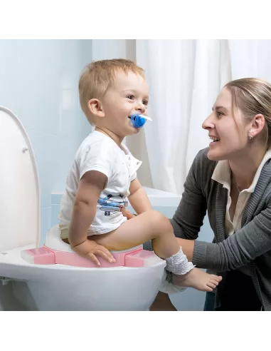 NICEKIDS nocnik antypoślizgowy 3w1 nakładka na wc sedes deskę sedesową różowy
