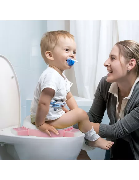 NICEKIDS nocnik antypoślizgowy 3w1 nakładka na wc sedes deskę sedesową różowy